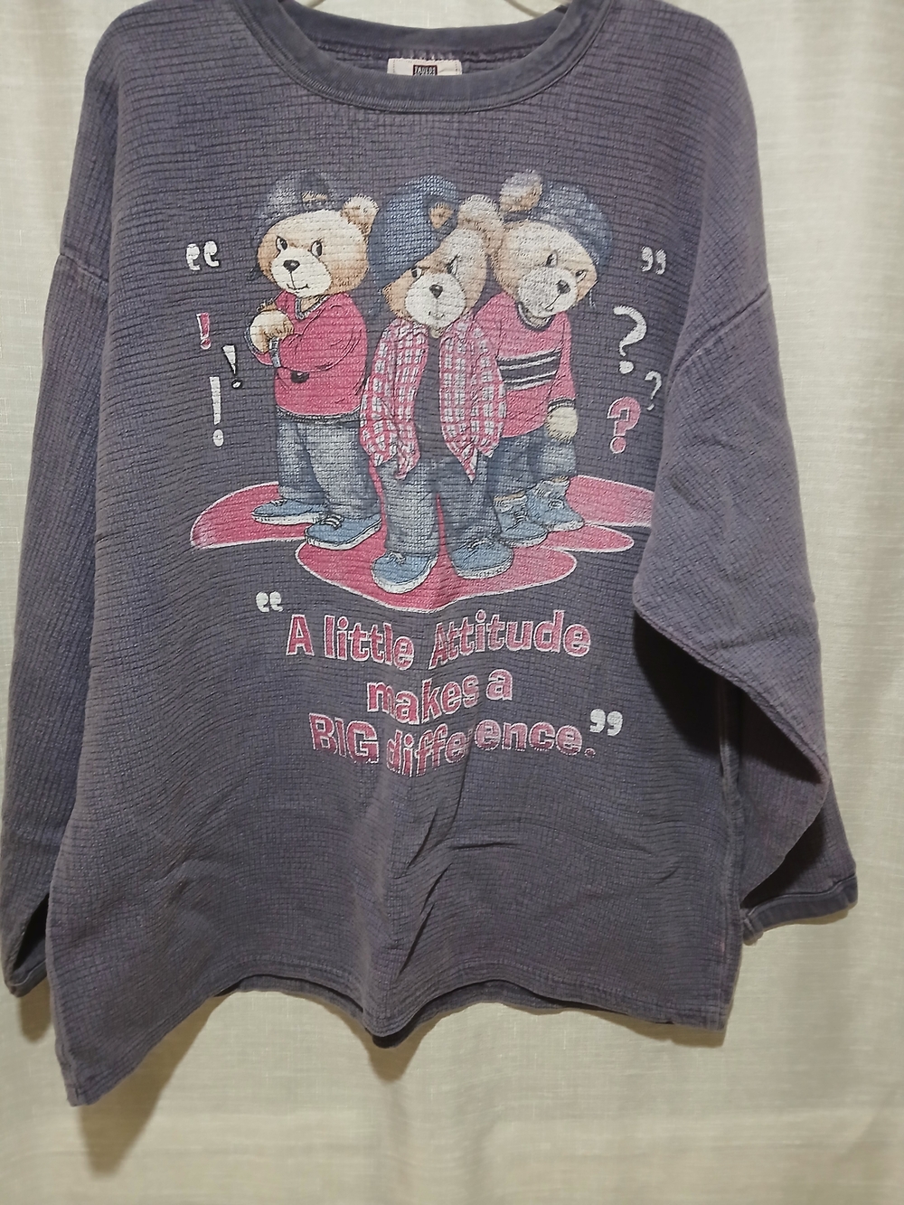 Faded Glory Blue 90's Vintage Longsleeve Pullover